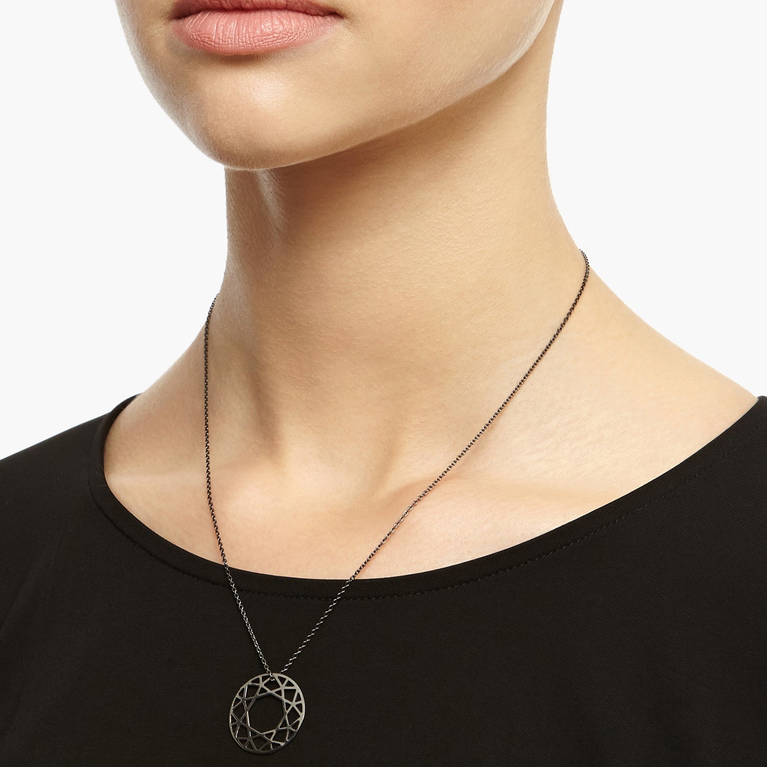Brilliant Diamond Necklace - Black - Myia Bonner Jewellery