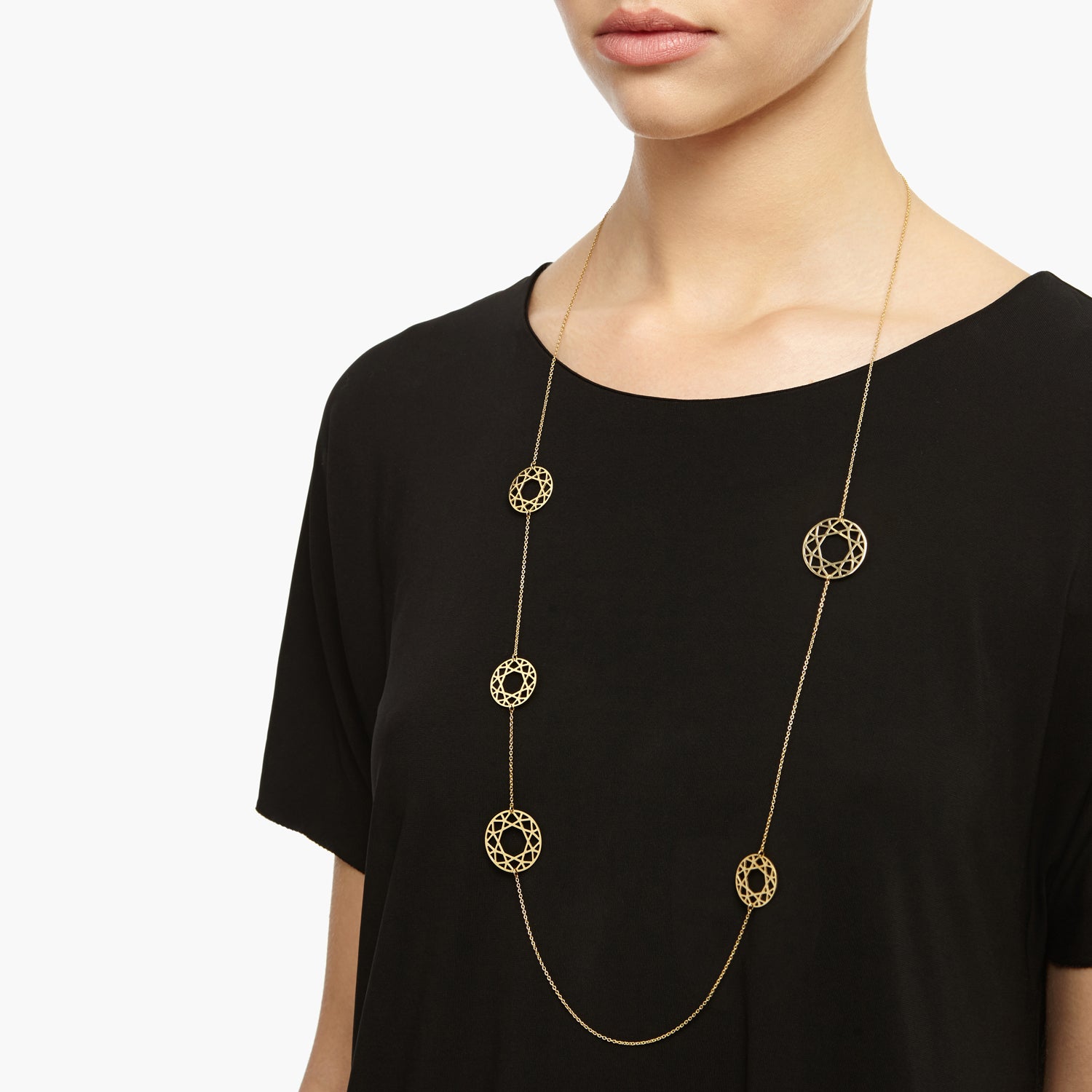 Multi-Brilliant Diamond Necklace - Gold - Myia Bonner Jewellery
