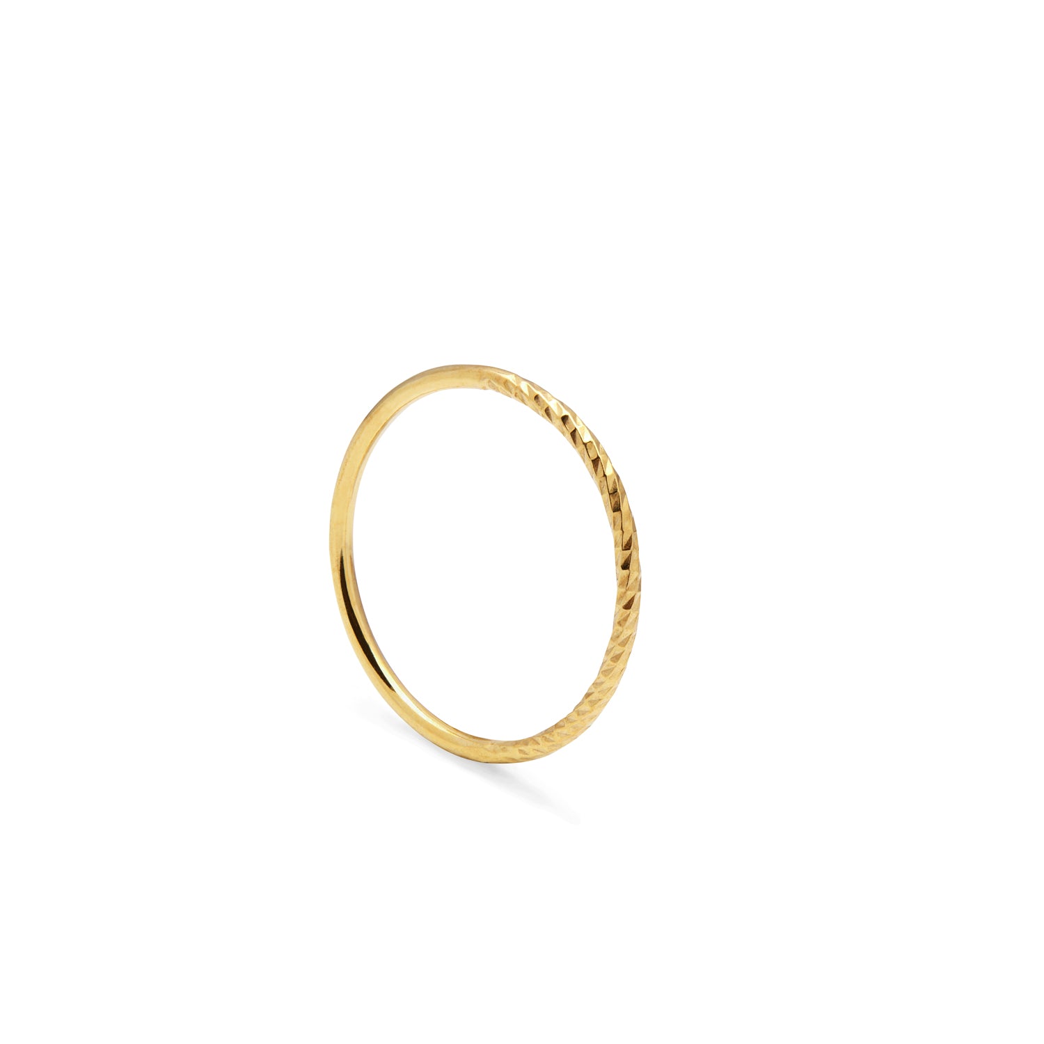 Diamond Paradox Skinny Stacking Ring - Gold - Myia Bonner Jewellery