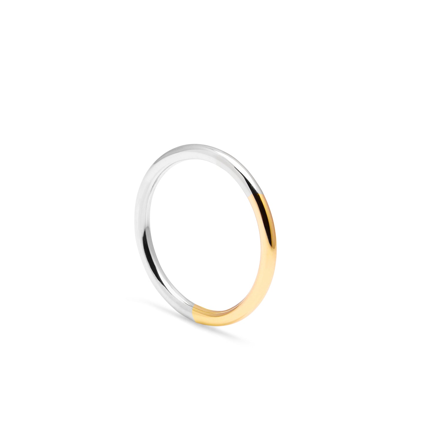 Golden Ratio Band - 9k Yellow Gold & Silver