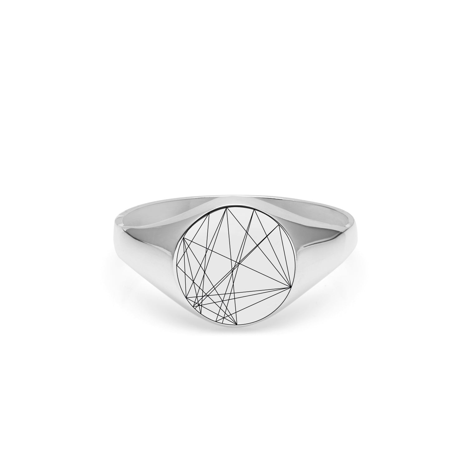 Chart Signet Ring - Silver