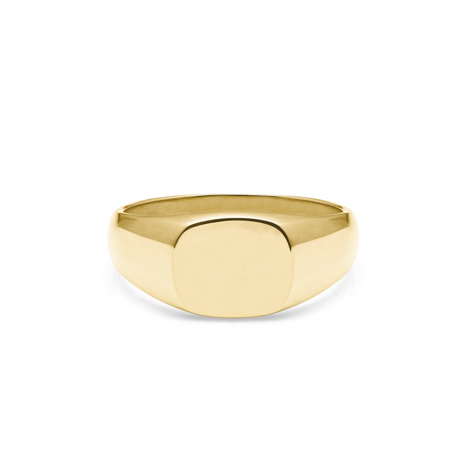 Cushion Signet Ring - 9k Yellow Gold - Myia Bonner Jewellery