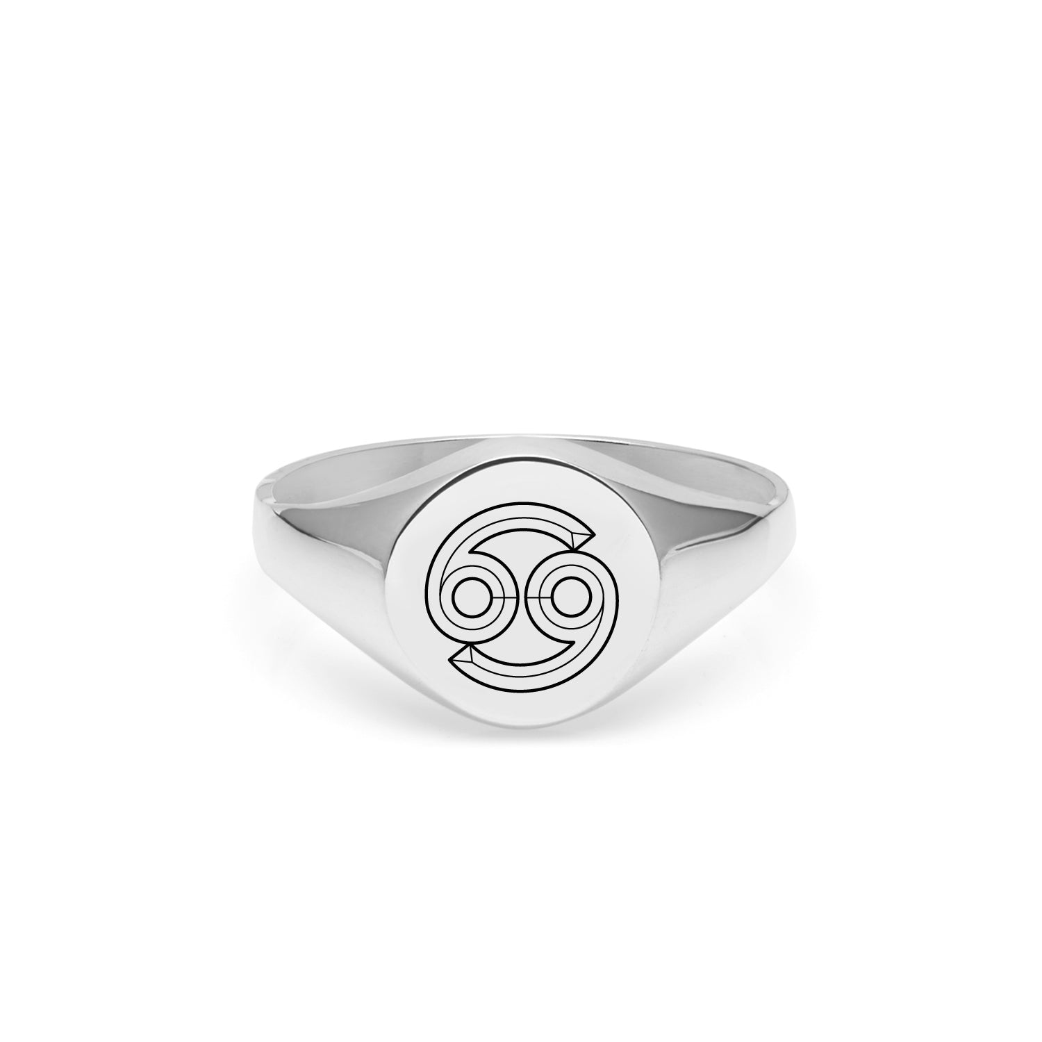 Cancer Signet Ring - Silver - Myia Bonner Jewellery