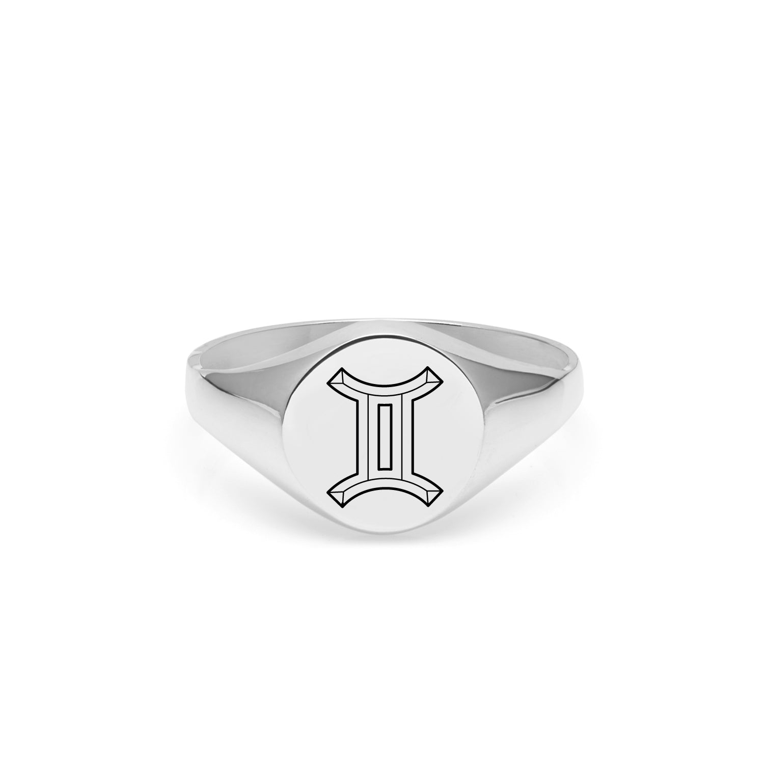 Gemini Signet Ring - Silver - Myia Bonner Jewellery