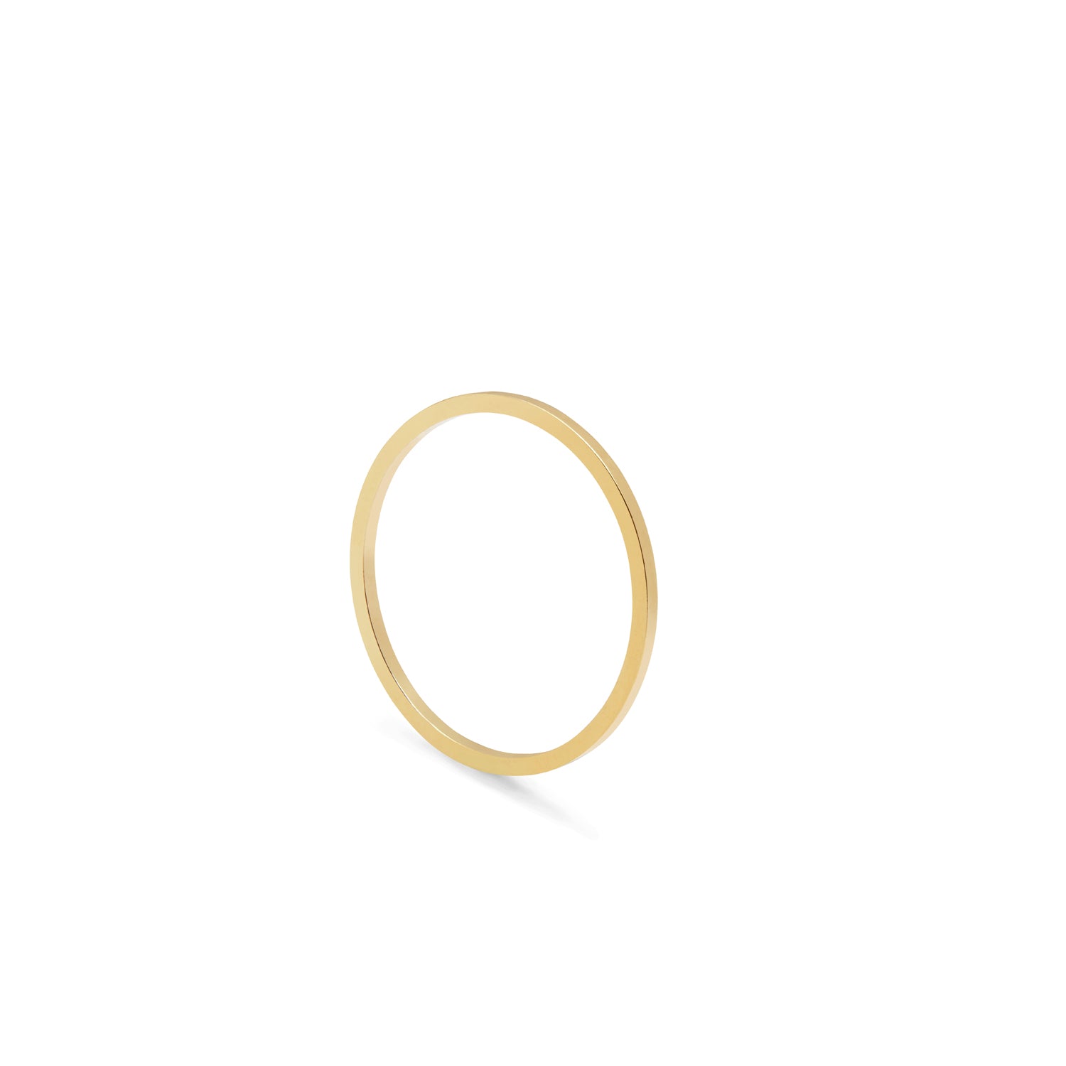 Ultra Skinny Square Stacking Ring - 9k Yellow Gold - Myia Bonner Jewellery