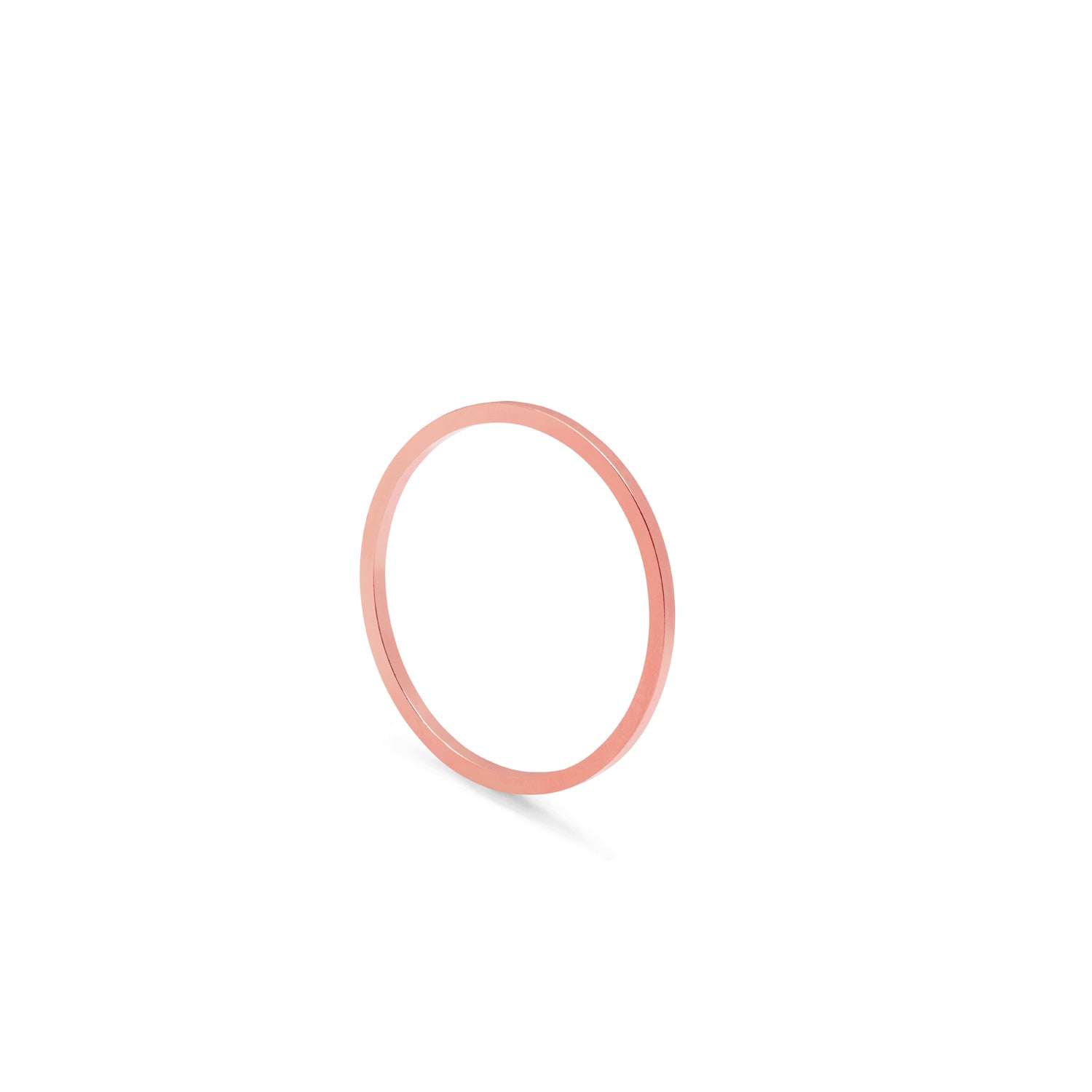 Ultra Skinny Square Stacking Ring - 9k Rose Gold - Myia Bonner Jewellery
