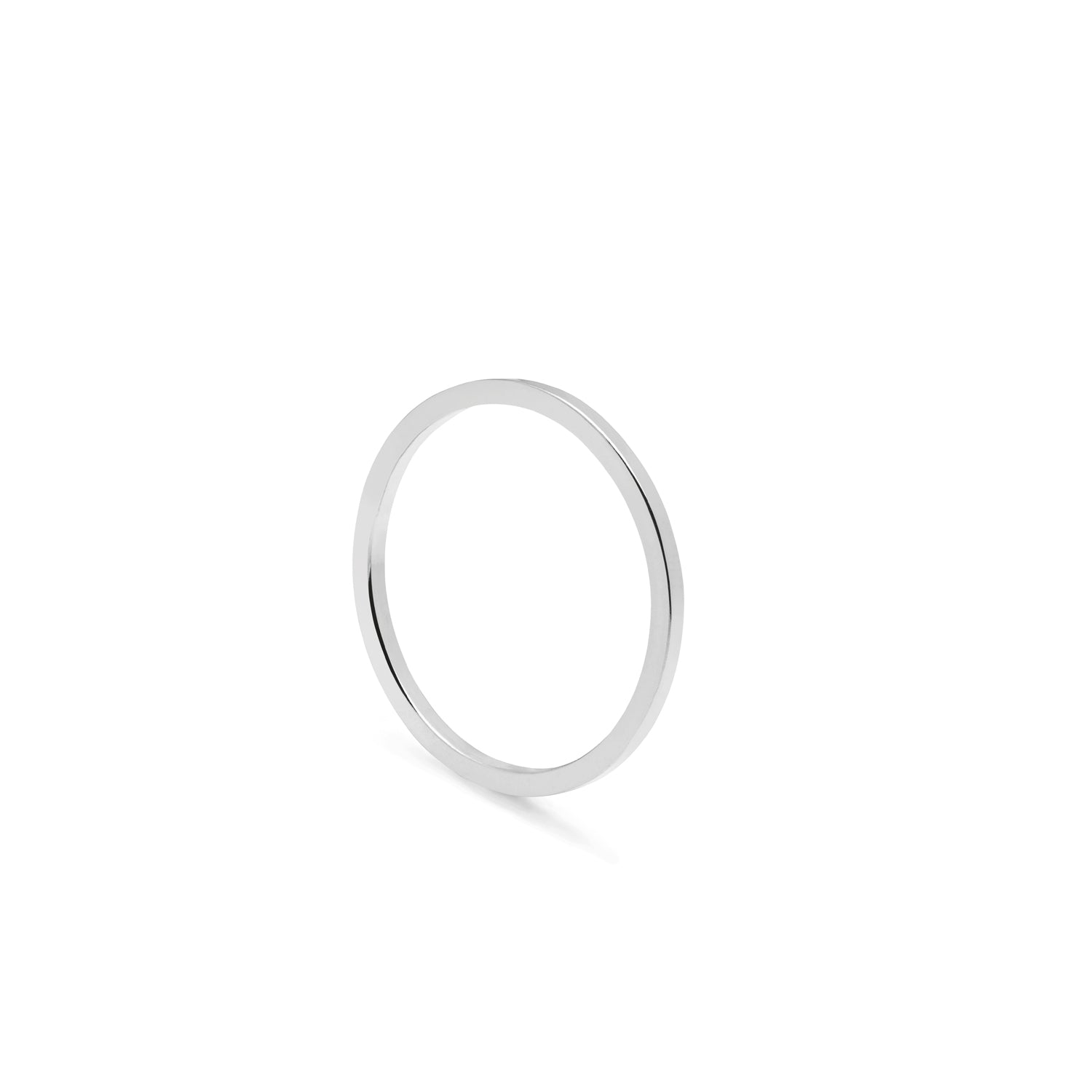 Skinny Square Stacking Ring - Silver - Myia Bonner Jewellery