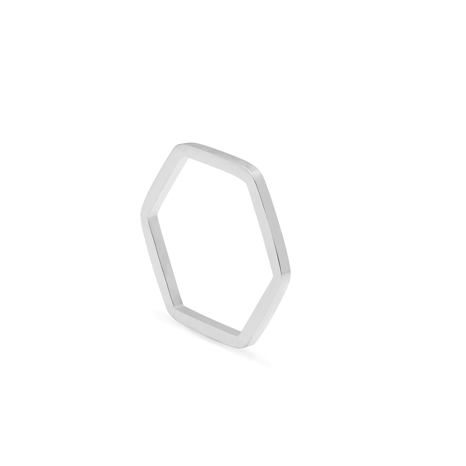 Hexagon Ring - Silver - Myia Bonner Jewellery