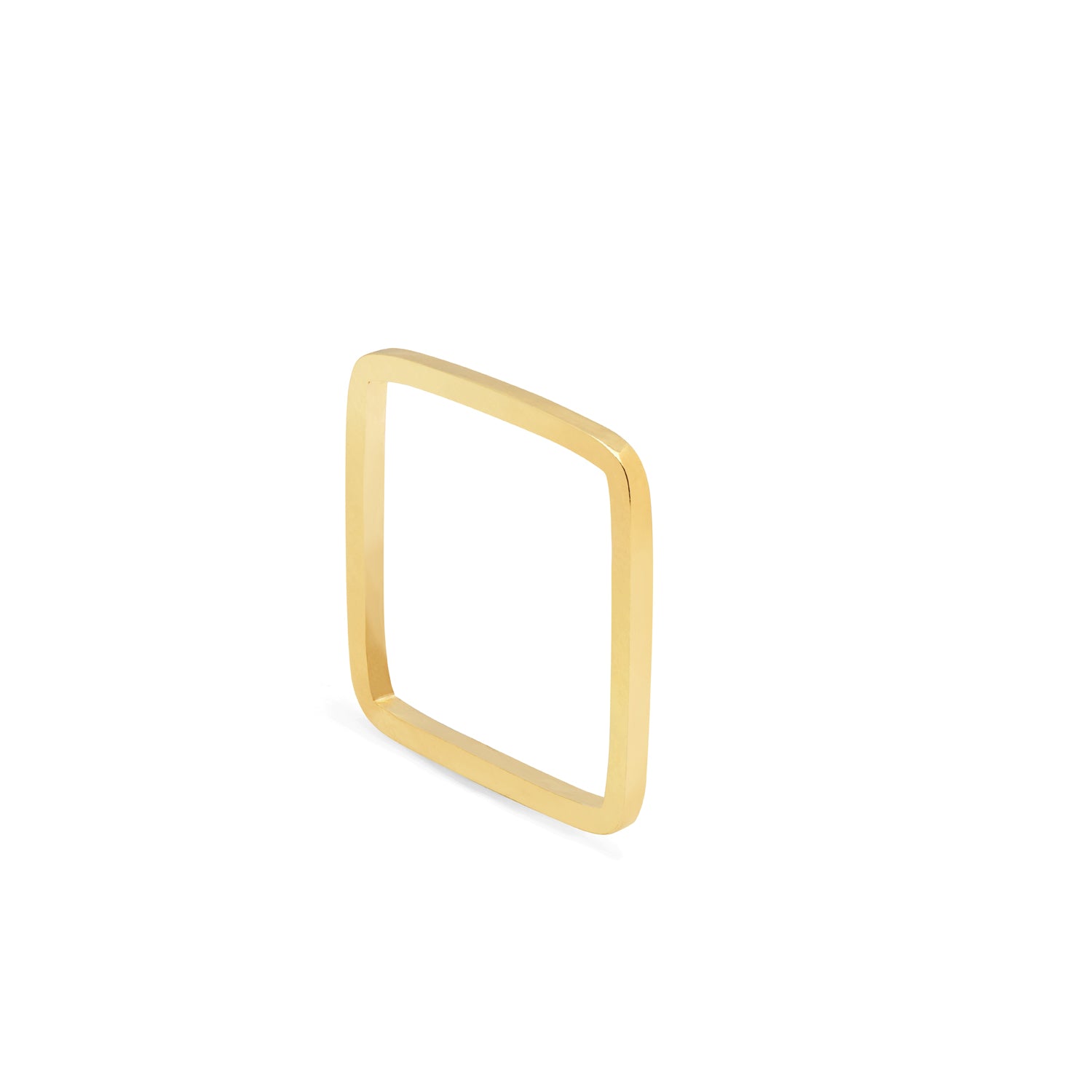Square Ring - 9k Yellow Gold - Myia Bonner Jewellery