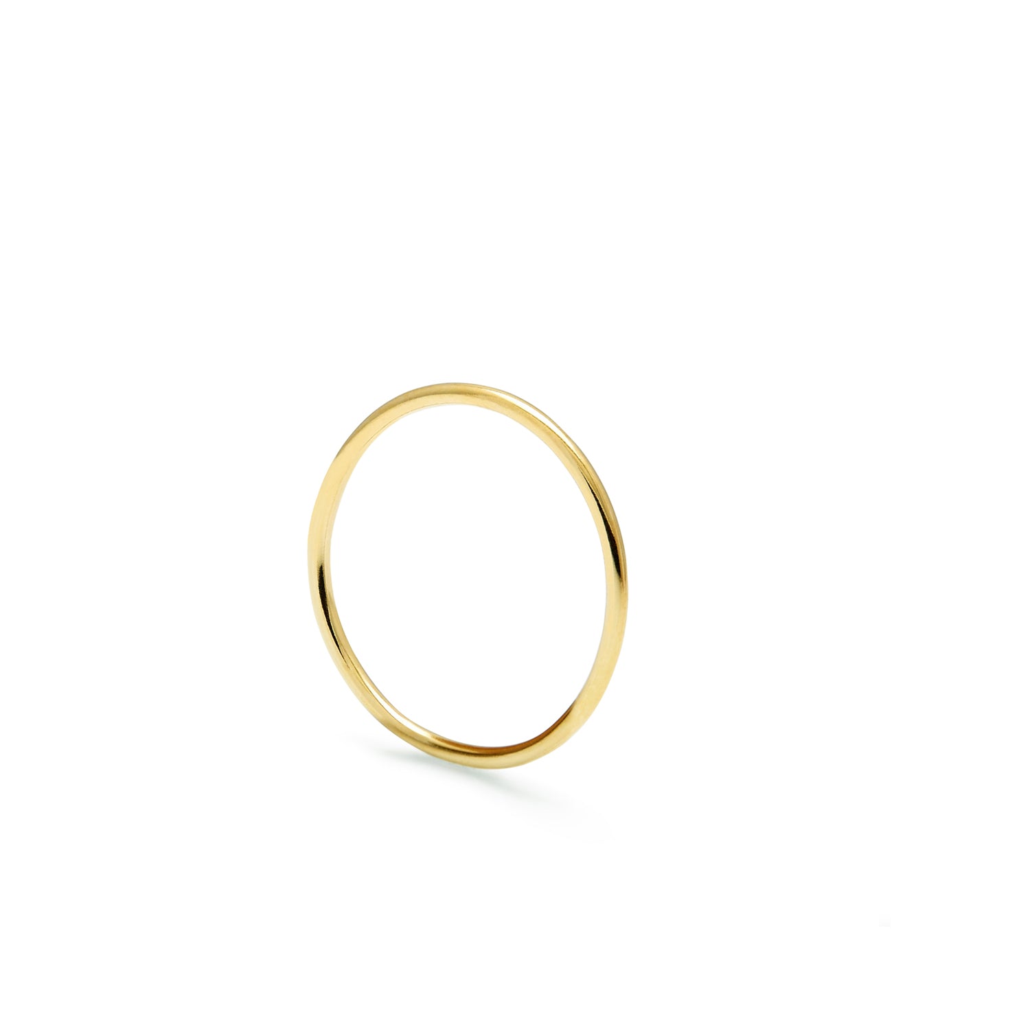 Skinny Round Stacking Ring - 9k Yellow Gold - Myia Bonner Jewellery