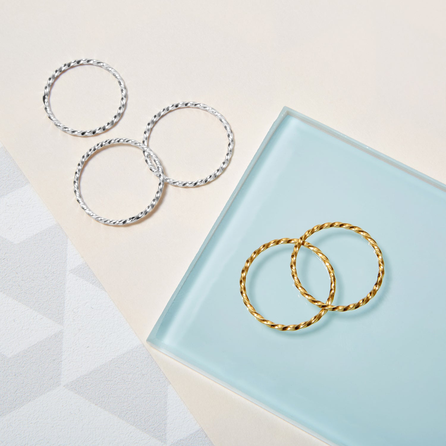 Skinny Twist Ring - Gold - Myia Bonner Jewellery